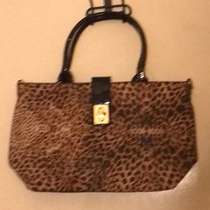 Large Leopard Purse